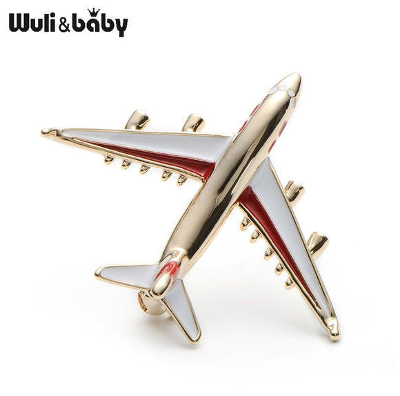 Alloy Airplane Brooch