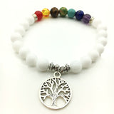 7 Chakra Bracelets & Bangles Mixed Healing Crystals Stone