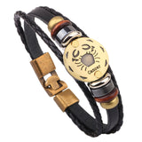 Horoscope Leather Bracelet