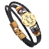 Horoscope Leather Bracelet
