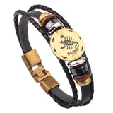 Horoscope Leather Bracelet