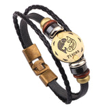 Horoscope Leather Bracelet