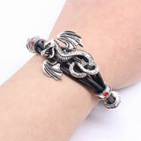 Classic Leather Rope Dragon Bracelet