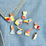 Animal pin set Brooches