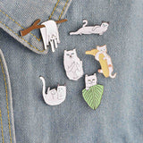 Animal pin set Brooches