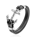 Stainless Steel Bracelet Double Wolf Shackles