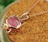 Lucky Cat Bohemian Statement Necklace