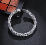 Exquisite Crystal Cuff Bracelet