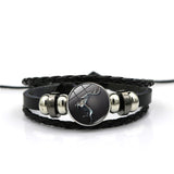 Game of Thrones House Stark Wolf Glass Cabochon Leather Bracelets Multi Layers