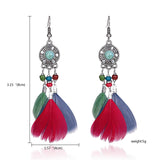 Tassel Dangle Long Earrings