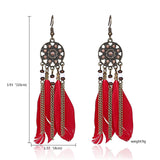 Tassel Dangle Long Earrings
