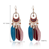 Tassel Dangle Long Earrings