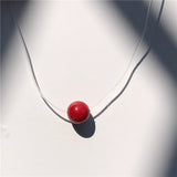 Transparent Fishing Line Necklace