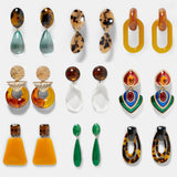 Best lady Fashion ZA Resin Drop Earring