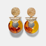 Best lady Fashion ZA Resin Drop Earring