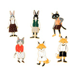 Miss Zoe 4pcs/set Cartoon animal Brooches