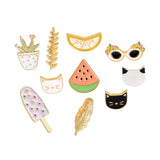 Miss Zoe 4pcs/set Cartoon animal Brooches