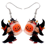 Acrylic Halloween Sweet Angel Candy Bag Earrings