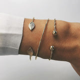 5 PCS/Set Fashion Heart Map Charm Bracelets