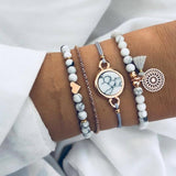 Bohemian Handmade Weave Heart Long Tassel Bracelet