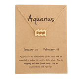12 Constellation Pendant Necklace