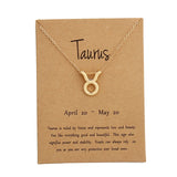 12 Constellation Pendant Necklace