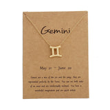 12 Constellation Pendant Necklace