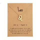 12 Constellation Pendant Necklace