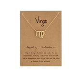 12 Constellation Pendant Necklace