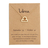 12 Constellation Pendant Necklace