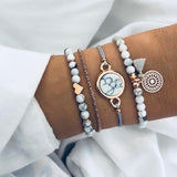Bohemian Handmade Weave Heart Long Tassel Bracelet