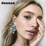 Hollow Butterfly Drop Dangle Earring