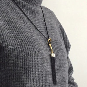 Tassel Long Winter Sweater Chain Necklace