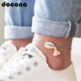 Boho Tassel Shell Anklet