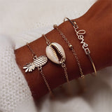 Bohemian Handmade Weave Heart Long Tassel Bracelet