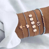Bohemian Handmade Weave Heart Long Tassel Bracelet