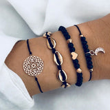 Bohemian Handmade Weave Heart Long Tassel Bracelet