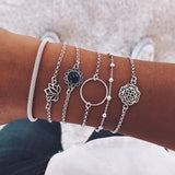 Bohemian Handmade Weave Heart Long Tassel Bracelet