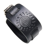 Wolf Pattern Printing Leather Bracelet