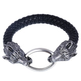Stainless Steel Leather Bracelets