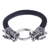 Stainless Steel Leather Bracelets