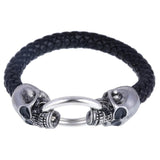 Stainless Steel Leather Bracelets