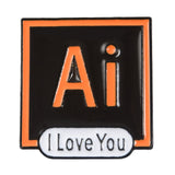 Photoshop Pins AI PS Enamel Pins Brooches