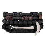 Leather Anchor Bracelets