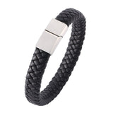 Braided Leather Male Bracelet