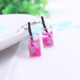 Fruit Juice Cup Drop Earrings