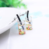 Fruit Juice Cup Drop Earrings