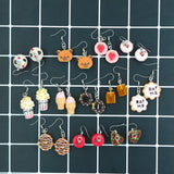 Cute Resin Cake Food Earrings