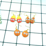 Cartoon hamburger French fries Earrings